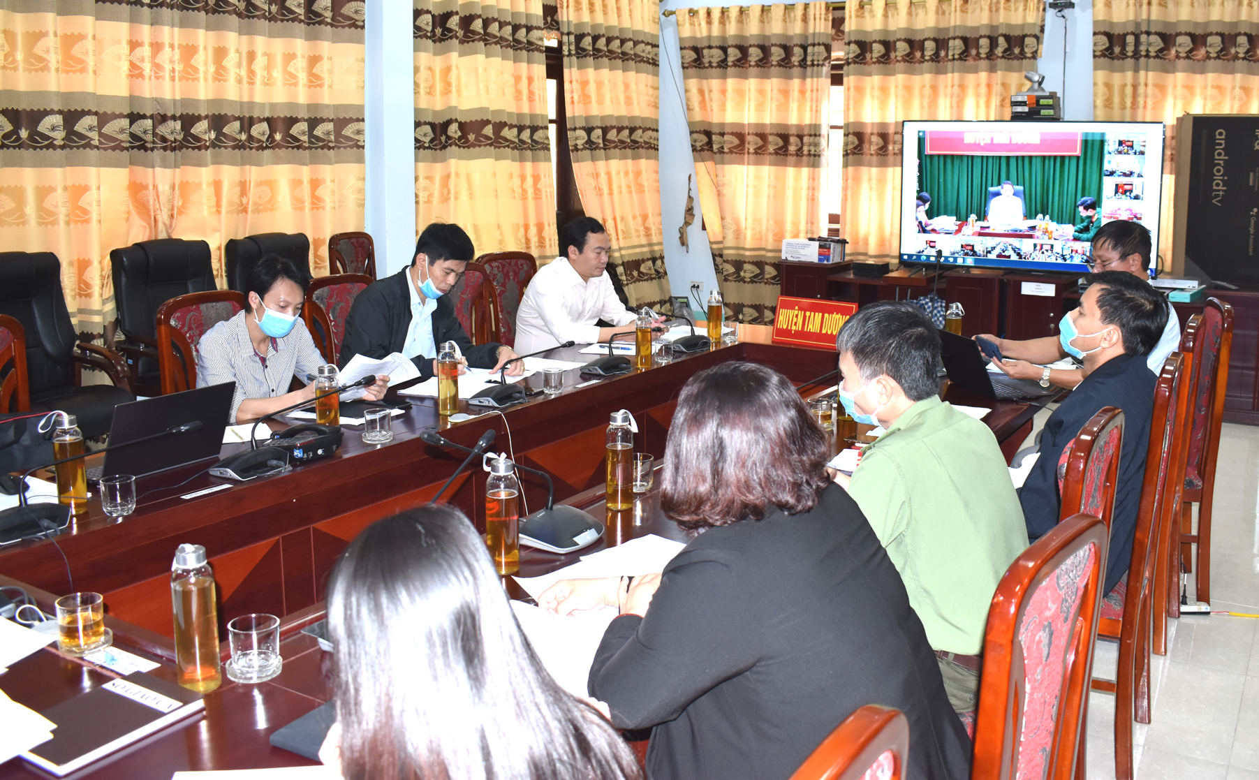 UBND huyện Tam Dương triển khai phần mềm Hội nghị trực tuyến TrueConf.