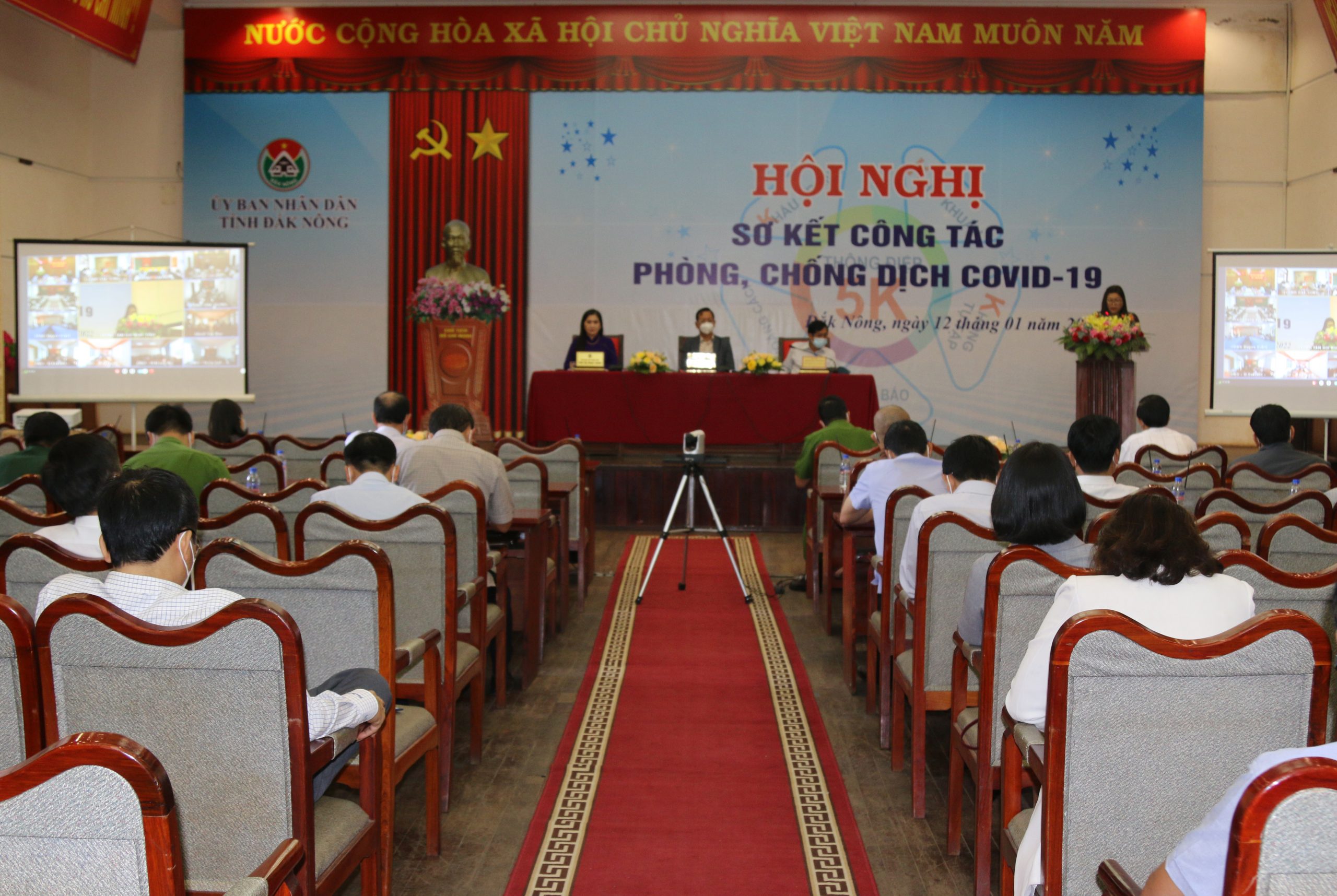 Văn phòng Tỉnh ủy Đăk Nông tổ chức hội nghị trực tuyến bằng phần mềm Hội nghị TrueConf.