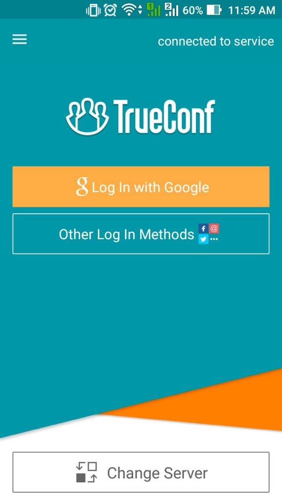 ủy quyền nhanh email trueconf android